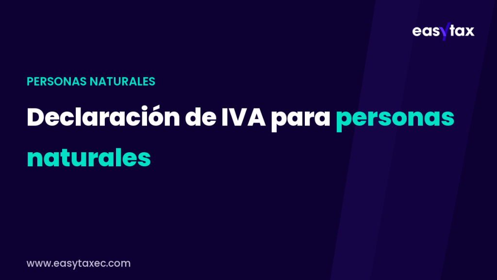 declaración de IVA para personas naturales
