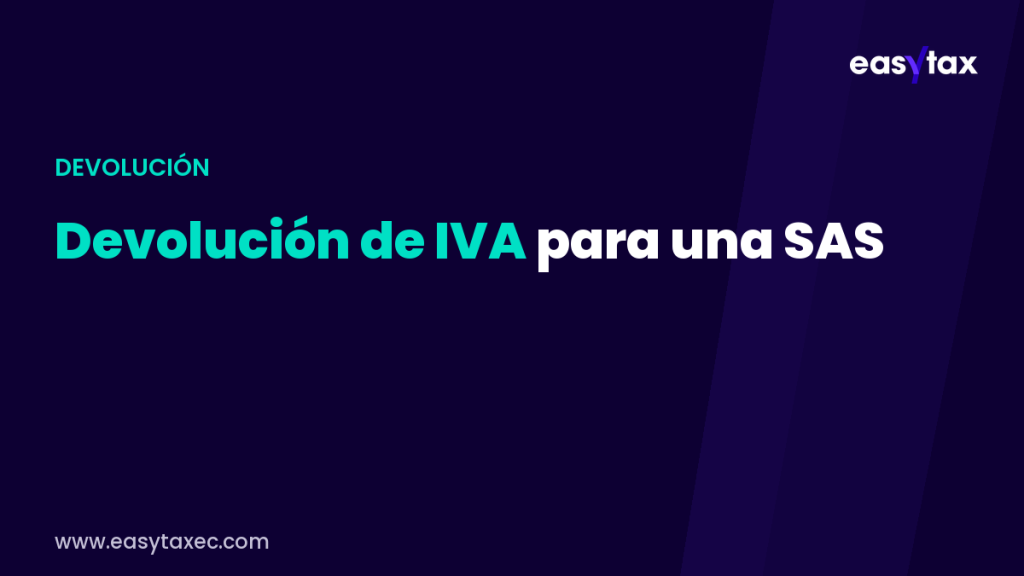 devolución de IVA para una SAS